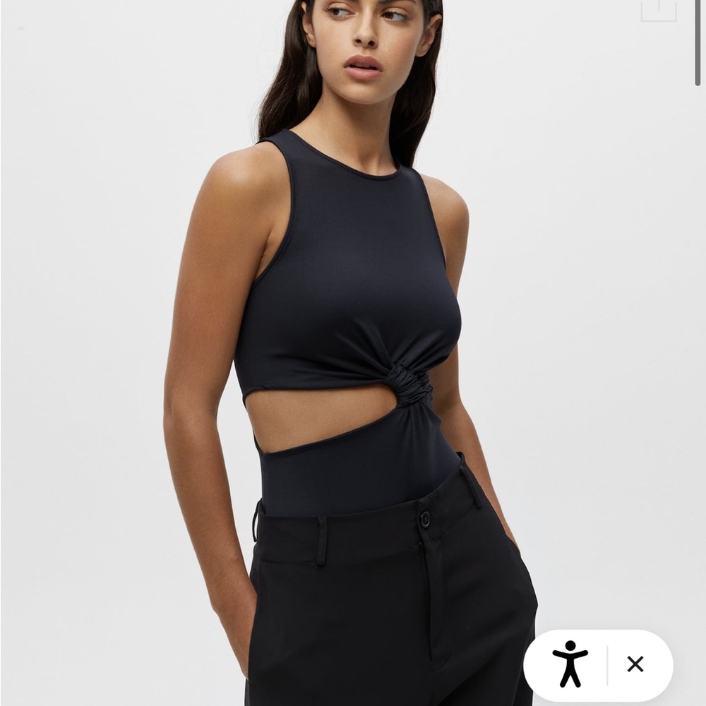 Pull&bear Gathered cut-out bodysuit